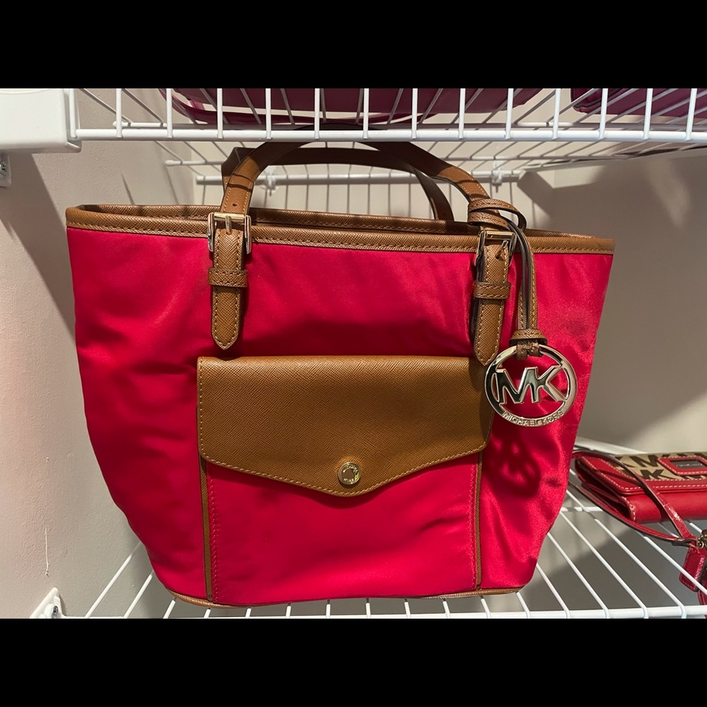 Red Michael Kors Handbag